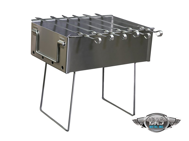 Stainless steel charcoal grill kebab bbq portable mangal top